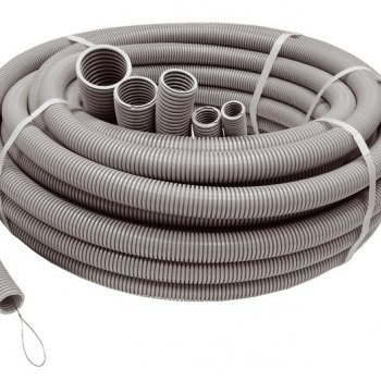 Труба гофрированная ПВХ 25мм серый U-Plast (75)