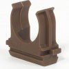 Крепёж-клипса для  трубы D16мм дерево тёмное U-Plast (100)