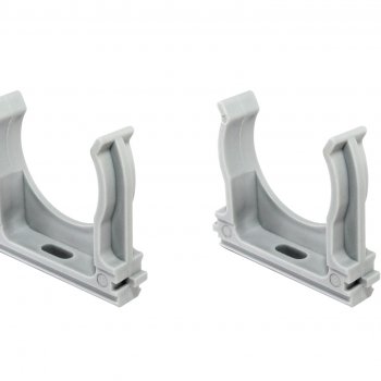 Крепёж-клипса для трубы D32мм серый TDM (50)