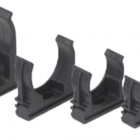 Крепёж-клипса для трубы D40мм чёрный U-Plast (30/420)