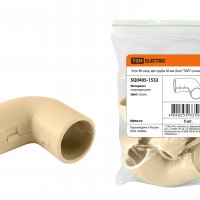 Угол 90° для трубы 20мм дерево светлое TDM (5)