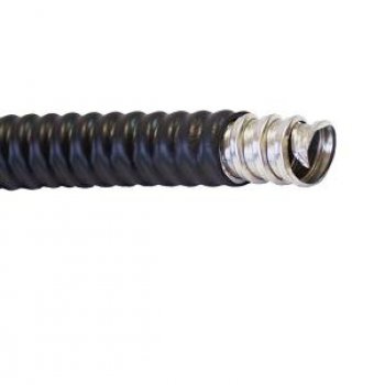 Металлорукав МРПИ НГ 18 в ПВХ черный ЗЭТА (50)