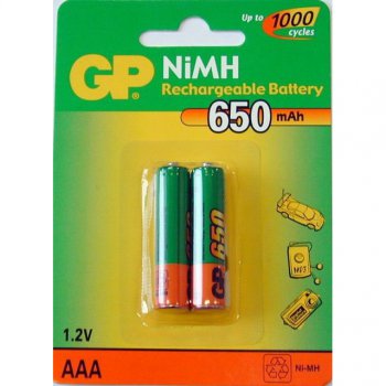 Аккумулятор NiMh R 3 650мАч GP 2xBL (20)