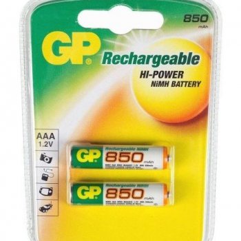 Аккумулятор NiMh R 3 850мАч GP 2xBL (20)