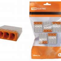 Зажим безвинтовой 3x(1-2.5мм²) TDM 5шт (20)