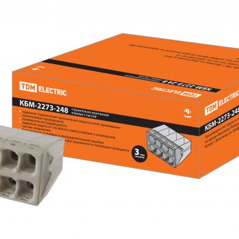 Зажим безвинтовой 8x(1-2.5мм²) прозрачный TDM (70)