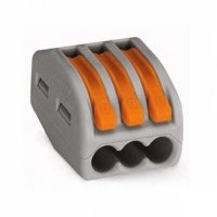 Зажим безвинтовой рычажковый 3x(0.08-2.5мм²) IEK (50)