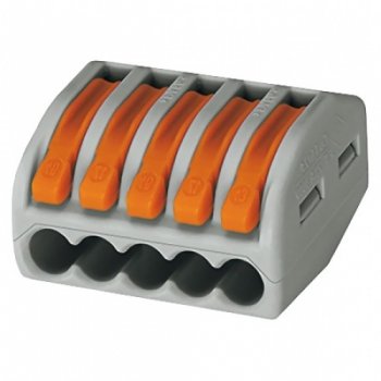 Зажим безвинтовой рычажковый 5x(0.08-2.5мм²) IEK (50)