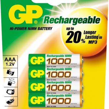 Аккумулятор NiMh R 3 1000мАч GP 4xBL (40)