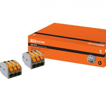 Зажим безвинтовой рычажковый 3x(0.08-2.5мм²) TDM (100)