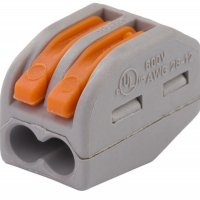 Зажим безвинтовой рычажковый 2x(0.08-2.5мм²) Wago (50)