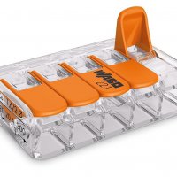 Зажим рычажковый 5x(0.14-4мм²) Wago (25)