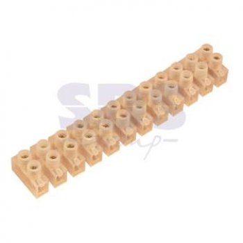 Колодка клеммная   6А 2.5-6мм² белый Rexant ЗВИ-6 (10)