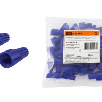 Соединительный изолирующий зажим 12мм² с лепестками синий СИЗ-Л-2 TDM 50шт (10)