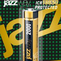 Аккумулятор Li-ion 18650 2000мАч Jazzway 1xBL 3.7V с защитой (10)