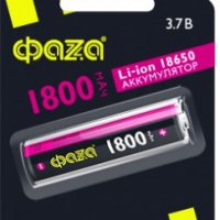 Аккумулятор Li-ion 18650 1800мАч Фаzа 1xBL 3.7V (10)