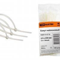 Хомут 2.5x250 белый 100шт TDM (20)