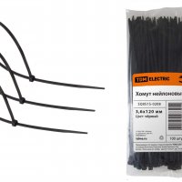 Хомут 3.6x120 черный 100шт TDM (20)