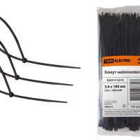 Хомут 3.6x180 черный 100шт TDM (20)