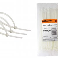 Хомут 3.6x300 белый 100шт TDM (20)