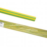 Трубка термоусадочная ТУТнг 2/1мм желто-зелёный 1м TDM (200)