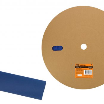 Трубка термоусадочная ТУТнг 20/10 синий ролл TDM (100)