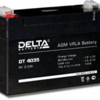 Аккумулятор Delta VRLA 4 - 3.5 (4V, 3.5Ah, 90х34х60мм) (40)