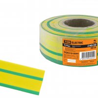 Трубка термоусадочная ТУТнг 40/20 желто-зелёный ролл TDM (50)