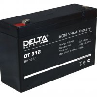 Аккумулятор Delta VRLA 6- 12 (6V, 12Ah, 151х50х94мм) (10)