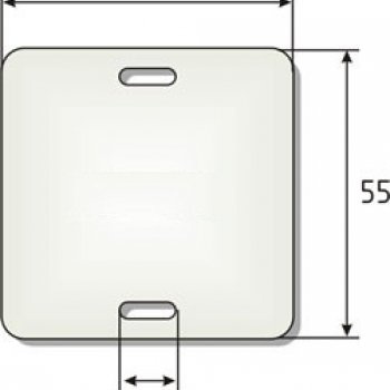 Бирка У-134 квадрат 100шт/уп (60)
