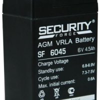 Аккумулятор Security VRLA 6- 4.5 (6V, 4.5Ah, 48x70x108мм) (20)
