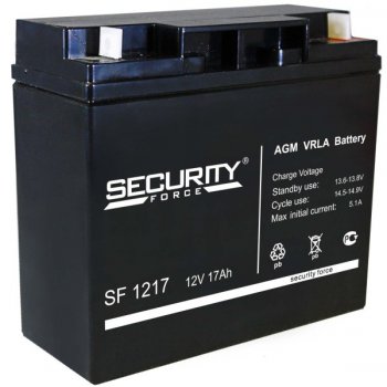 Аккумулятор Security VRLA12-17 (12V, 17Ah, 182х76х167) (2)