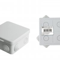 Коробка TDM 80х80х50мм IP54 7вводов штрихкод (100)