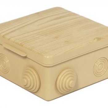 Коробка УПр 80х80х50мм Сосна IP54 7 вводов (100)