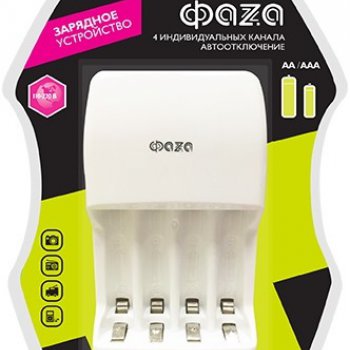 Зарядное устройство Фаzа B-95 (без аккумуляторов, 4*R3/R6, индикатор) (25)