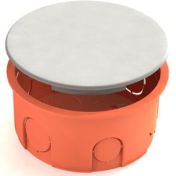 Коробка GE d80х40мм крышка оранжевый (175)