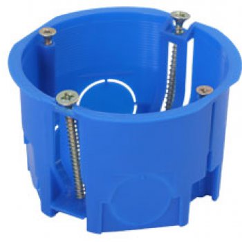 Подрозетник УП d68/45.1.2 пласт. лапки (200)