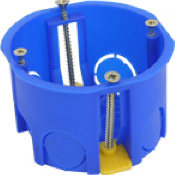 Подрозетник УП d68/45.1.2 пласт. лапки черный (200)