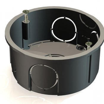 Подрозетник GE d65х25мм саморезы (160)