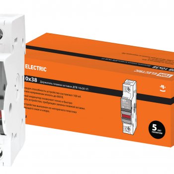 Держатель плавкой вставки TDM ДПВ 10х38 1П (12)