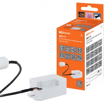 Датчик движения TDM ДДСк-01 800Вт 6м 120°/360° IP44 (100)