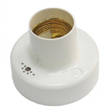 Патрон с датчиком шума Актей СА-20 Е27 ЛН,КЛЛ,LED 100/18/15Вт белый IP20 (100)