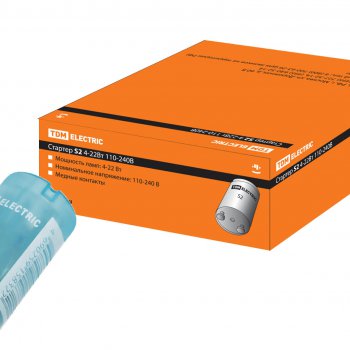 Стартер TDM S 2 (4-22Вт, 110-240В, мед. конт) (25)