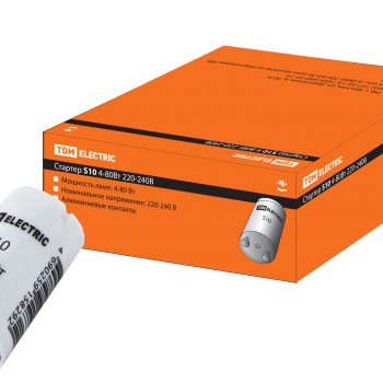 Стартер TDM S10 (4-80Вт, 220-240В, алюм.конт) (25)