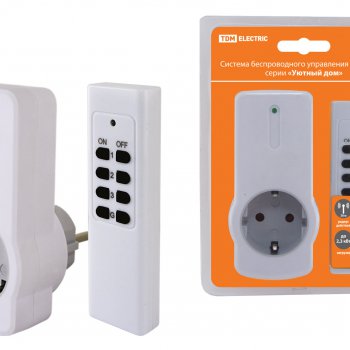 Пульт управления розетками TDM ПУ3-Р1.1 (1 приемник) (40)