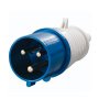 Вилка 013 2Р+РЕ 16А 220В IP44 MAGNUM IEK (10)
