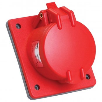 Розетка 414 встраиваемая 3Р+Е 16А 380В IP44 MAGNUM IEK (10)