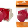 Розетка TDM 115 стационарная 3Р+РЕ+N 16А 380В IP44 (10)