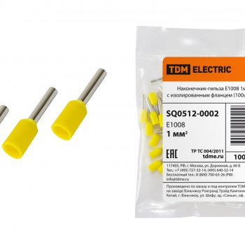Наконечник-гильза  1.0мм Е1008 100шт TDM (50)