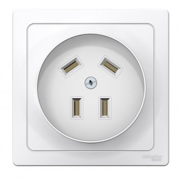 Розетка для электроплит BLANCA скрытая белый 3P+N 32А 400В (2)